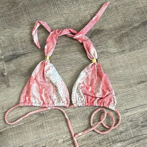 VIX snake print bikini top